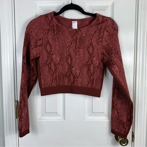 Fabletics Kamila Seamless Long Sleeve Top Size Large